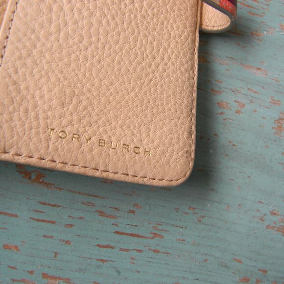 TORY BURCH RAINBOW MULTI COLOR STRIPED WALLET/WRISTLET LEATHER - Picture 8 of 9